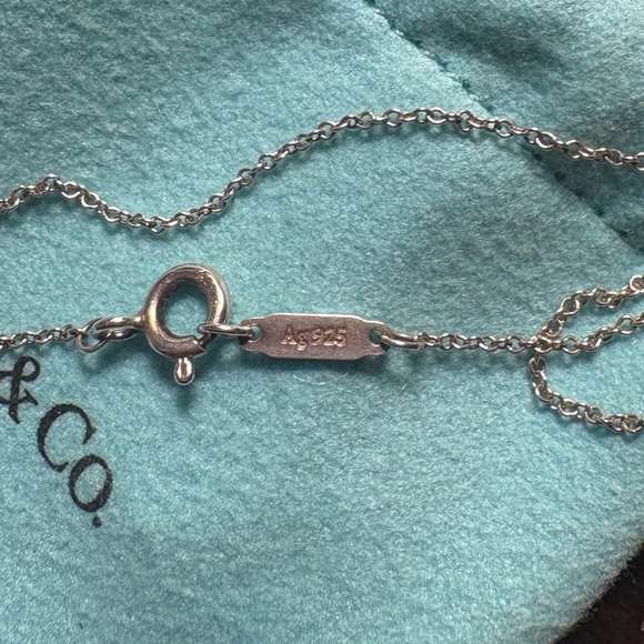 Authentic Return to Tiffany & Co. Silver Necklace with Dual Heart Charms - Picture 6 of 6